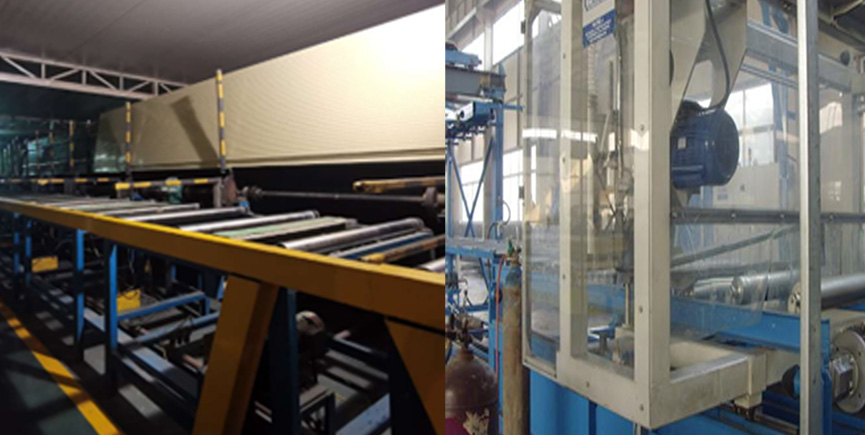 กระจกขนสัตว์ติดผนังแซนวิชเครื่องยื่น Glass Wool Wall Sandwich Panels Prodcution Machines3