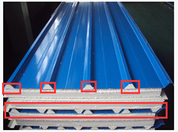Over Lap EPS Roof Insulated Sandwich Panels Details