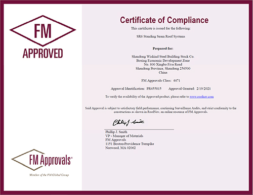 SR6 Product FM Approvals