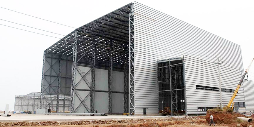 Steel Structure Installation Site