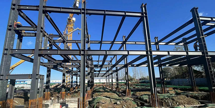 Steel Structure Product Construction Site