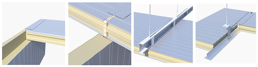 Puf Roof Panels for Cold Storage Room Ceiling System Details2