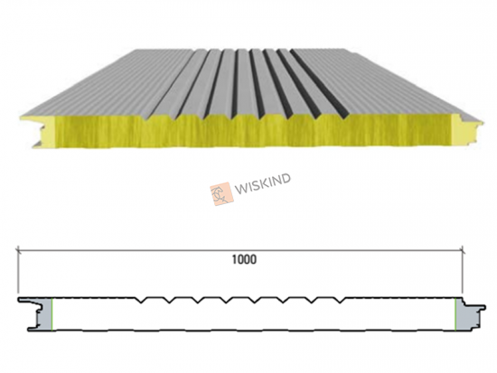 Dokter Hoofdkwartier Dictatuur Global 500 Rockwool+PU Sandwich Panel For Metal Wall Cladding System  Supplier | WISKIND